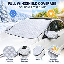 1-Piece Winter Car Snow Cover Ice And Snow Cover Summer Sunshade Car Window Snow Cover Front Windshield, Car Accessories - A - View 2