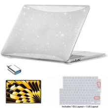 Kompatibel dengan Casing MacBook Air 15 Inch 2023-2026 M2 M3 M4 M5 A2941 A3114 A3241 A3448, Pelindung Casing Keras dengan Aksesoris Opsional, Pelindung Keyboard, Pelindung Layar HD & Adaptor USB, Tersedia Berbagai Warna - View 15