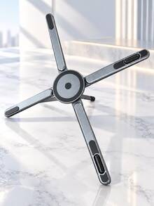Foldable Laptop Stand, Adjustable Aluminum Alloy Laptop Base, Portable 360 Degree Rotating Computer Stand, Ergonomic Desktop Stand, Suitable For Macbook Laptop Tablet, Height Adjustable Heat Dissipation Design, Travel Office Workstation Accessory, Universal Device Stand - View 13