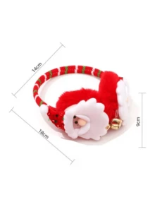 2 buah Penutup Telinga Dekorasi Natal untuk Pesta, Motif Kartun Santa Claus, Penutup Telinga Hangat - MultiWarna - View 5