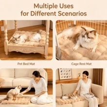 Pet Warm Sleeping Pad, Thickened Bubble Sleeping Mat For Cats And Dogs, Cat Sleeping Pad, Puppy Warm Bed Mat - Grey - View 4