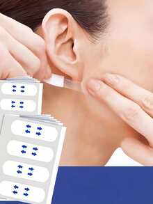 4/40/80pcs Invisible Makeup Setting Tape, Ultra-Thin Breathable And Skin-Friendly Adhesive Tape, Waterproof Alcohol-Free Mask Stickers, Suitable For Daily Party Makeup, Parties And Cosmetics, Soft And Gentle, Suitable For Neutral And All Skin Types, Perfect As Program And Graduation Gifts - Multicolor - View 1