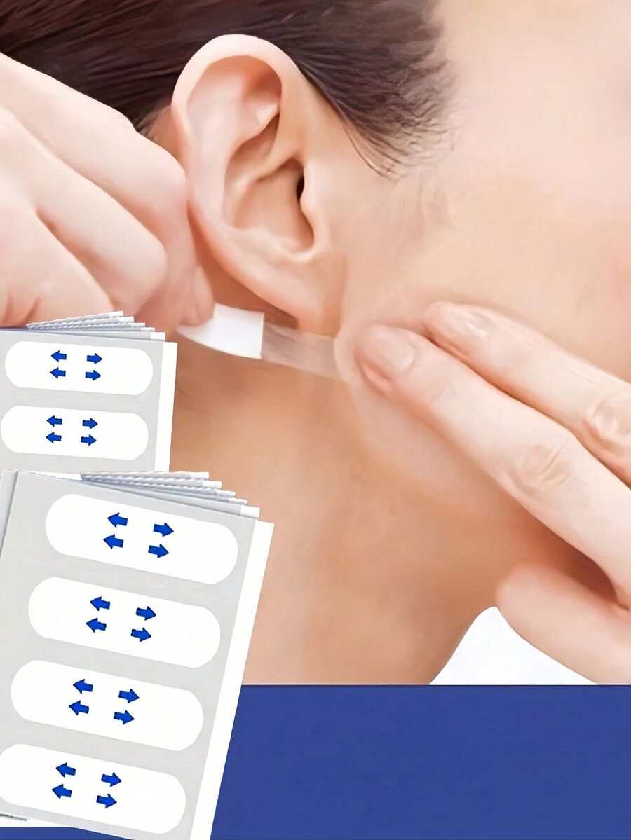 4/40/80pcs Invisible Makeup Setting Tape, Ultra-Thin Breathable And Skin-Friendly Adhesive Tape, Waterproof Alcohol-Free Mask Stickers, Suitable For Daily Party Makeup, Parties And Cosmetics, Soft And Gentle, Suitable For Neutral And All Skin Types, Perfect As Program And Graduation Gifts - Multicolor - View 1