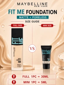 Maybelline 美寶蓮 Soft Matte 防曬粉底液 #110，5/30ml，長效滋養，3合1，自然觸感，霧面無瑕妝效，適合油性肌膚 - 柔霧版110 - 查看 5