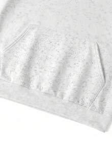 男士仿水洗做舊大衛雕像拼貼印花休閒舒適連帽衛衣 - 白色 - 查看 5