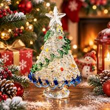 Christmas New Colorful Glass Christmas Tree Ornament Home Desktop Holiday Atmosphere Decoration - Multicolor - View 6