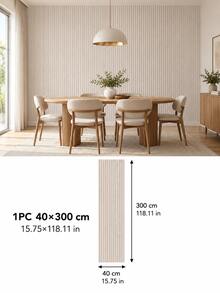 SUPSTICKER Striped Self-Adhesive Wallpaper, Removable PVC Wall Sticker, 15.7*47.2 Inches/15.7*118.1 Inches, 4 Styles, Suitable For Bedroom, Living Room Home Decor - Striped - View 16