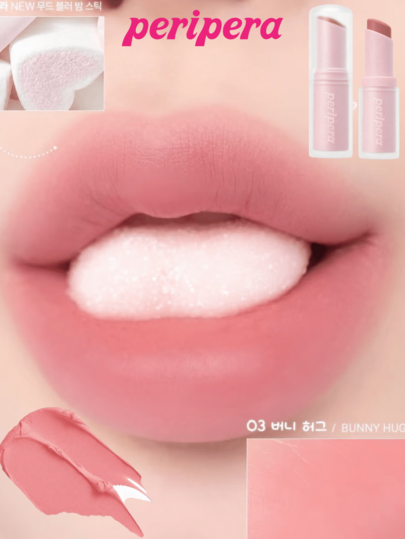 Peripera 3.5g MOOD BLUR 唇膏，柔滑奶油質地，啞光唇膏，超輕盈，柔焦妝效，瞬間撫平細紋，不油膩耐融質地，持久，韓系美妝