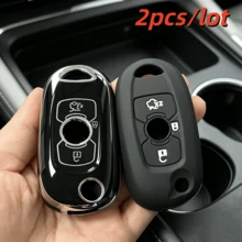 2pcs Durable Remote Car Key Case Cove For For Buick Verano Encore GX GL6 2018 2019 2020 For Opel Vauxhall Astra K Auto Shell Fob Protector - Multicolor - View 1
