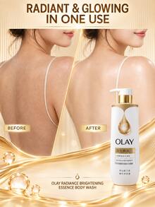 OLAY Radiant Glow Body Wash, 500g Full Size, 50g Travel Size, Moisturizes And Smooths Rough Skin, Long-Lasting Fragrance, Non-Sticky, Suitable For All Skin Types - OLAY Radiant Essence Shower Gel - View 10