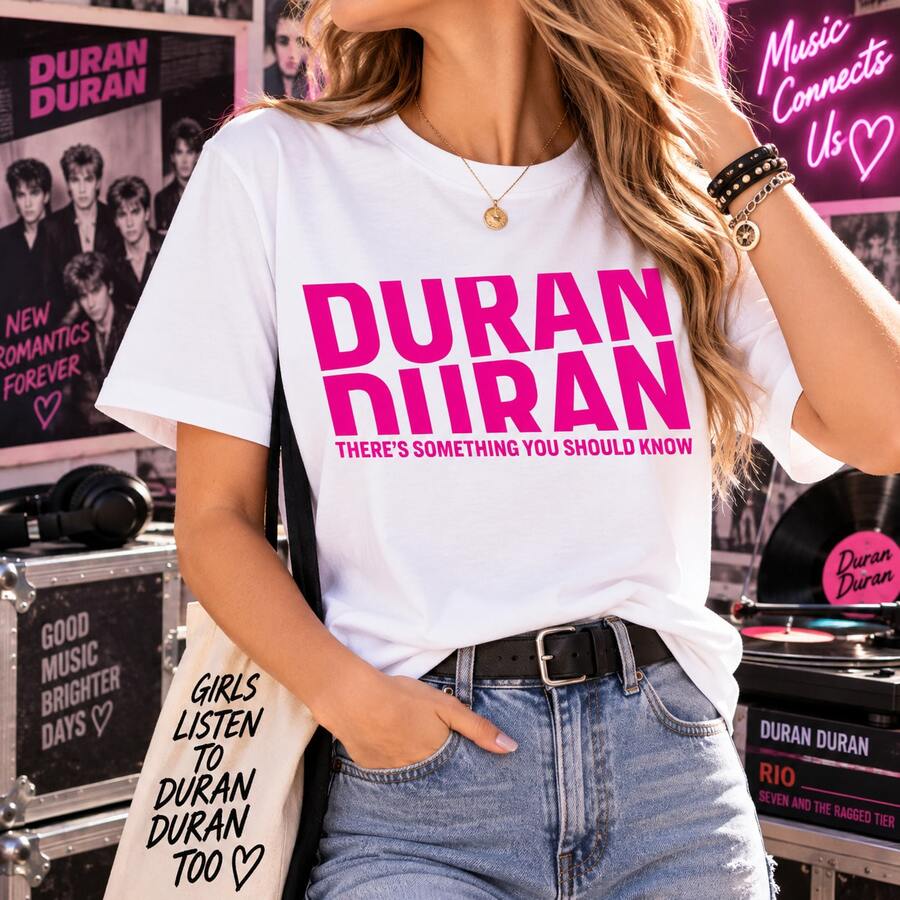 Duran Duran Retro Band Graphic Tee White Top Festival Outfits Going Out ...