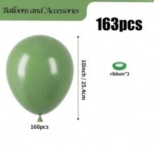 Sage Green Avocado Green Latex Balloon Garland Kit, 10/5 Inch Multi Size Balloons, For Boho Wedding Baby Shower Birthday Party Decor - Multicolor - View 15