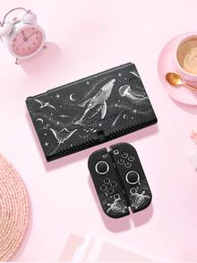 Casing Pelindung Konsol Xingji-1 "Romantic Ocean & Galaxy" - Kompatibel dengan Switch 2 (2025), Switch OLED, dan Switch. Terbuat dari bahan TPU yang lembut, casing ini memberikan perlindungan dari benturan dan debu, menjadikannya hadiah ideal untuk para pemain Switch. - View 4