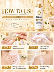 OLAY Radiant Glow Body Wash, 500g Full Size, 50g Travel Size, Moisturizes And Smooths Rough Skin, Long-Lasting Fragrance, Non-Sticky, Suitable For All Skin Types - OLAY Radiant Essence Shower Gel - View 11