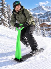 1pc Foldable Thickened Ski Sled, Snow Sled, Snow Sleigh - Multicolor - View 4