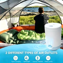 RAF 2‑In‑1 Portable Vacuum Machine, Inflate & Deflate Pump For Pool Floats, Air Mattresses, Swim Rings, Inflatable Pads & Toys, For Vacuum Storage Bags And Clothes Organization, Ideal For Home Use & Outdoor Camping. - Multicolor - View 9