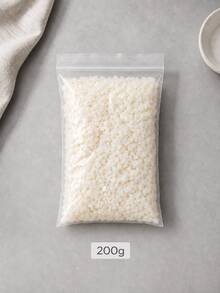 200g/500g/1000g White Beeswax Pellets, Used For Making Candles, DIY Wax Beads For Wax Melting, Molds And Container Candles, 500g/1000g Optional Set Includes 50 Wicks, 2 Wick Stickers And 5 Wooden Bases, Christmas Crafts - Multiple Styles - View 14
