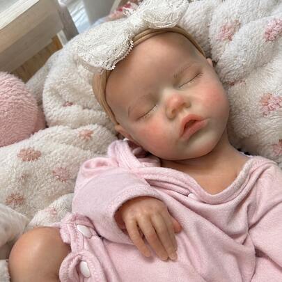 Muñeca Reborn Gemela Realista de 16 Pulgadas, Body Completo de Silicona, Diseño de Boca Abierta, Piel de Tacto Suave, Estructura Anatómica Precisa, Recién Nacida Realista, Juguete de Compañía Emocional, Muñeca de Arte de Grado de Coleccionista, Adecuada como Regalo de Cumpleaños para Entusiastas de Muñecas Reborn