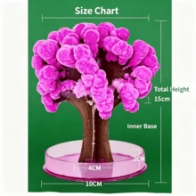 Magic DIY Blooming Christmas Tree, DIY Paper Tree Crystal Growth Toy, Christmas Decoration Ornament, Creative Gift For Birthday Party - Multicolor - View 6
