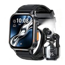 ZhiKexing Sports Smart Watch + Earphone Set, 1.83 Inch Full Screen Touch Sports Smart Watch, 260MAH Battery With LED Light, Suitable For Men And Women Sports Outdoor Smart Watch, With Wireless Call/Message Reminder/Multiple Sports Modes, Information Reminder Multi-Function Phone Answer/Dial, Remote Photo/Music Playback, Sports Log Fitness Smart Watch, Wireless Connection Compatible With IOS And Android Phones, Holiday Gift - View 11