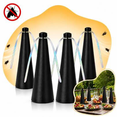 Ventilador Espanta Moscas Repelente de Mesa Mosquito Eletrônico de Moscas Para Casa Restaurante Churrasqueira Cozinha Jantar 4 UNIDADES