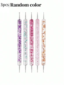 5/3/1pc Nail Art Dotting Tool Dual-End Dotting Pen Set - Multicolor - View 7