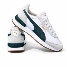 Puma Unisex Breathable Lightweight Low-Top Couple Shoes Shock-Absorbing R78 Sports Casual Shoes - White/Beige - View 11