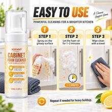MSENMY Cabinet Foam Cleaner 120ml/4.06fl.Oz,Kitchen Oil Stain Remover,Multi-Purpose Foam Cleaner For Ovens, Grills, Stovetops,Countertops & Furniture - 1 Cleaner + Towel - View 10