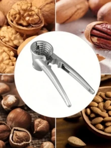 1 cái kẹp hạt dày bằng hợp kim kẽm | Dụng cụ đa năng tách vỏ hạt óc chó và các loại hạt | Tay cầm cầm thoải mái | Phù hợp cho mọi loại hạt | Phụ kiện kẹp hạt tiện dụng cho nhà bếp và bàn ăn - Nhiều màu - Xem 4
