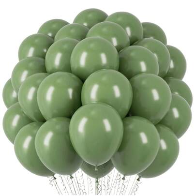 Sage Green Avocado Green Latex Balloon Garland Kit, 10/5 Inch Multi Size Balloons, For Boho Wedding Baby Shower Birthday Party Decor
