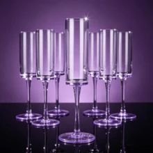 12/6/3/1pc Acrylic Champagne Cups, 5 Oz (Approx. 141.7g) Unbreakable Reusable Stemware - Modern And Perfect For Home Daily Life, Weddings, Baking, Drinking, Party Supplies - View 5