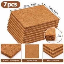 3/7/12pcs Coconut Palm Bedding Mats, Moisture Resistant & Insulating Nesting Pads For Hens, Birds, Rabbits, Reptiles & Hamsters, Reusable Poultry Bedding Material For Egg Production, Natural Nesting Box Liners For Chicken Coops & Pet - A - View 18