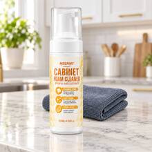 MSENMY Cabinet Foam Cleaner 120ml/4.06fl.Oz,Kitchen Oil Stain Remover,Multi-Purpose Foam Cleaner For Ovens, Grills, Stovetops,Countertops & Furniture - 1 Cleaner + Towel - View 12