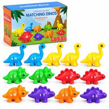 Dinosaur Letter Matching Plug-In Toy Children Cognitive Letter Number Pattern Educational Assembly Early Learning Toy Children Dinosaur Plug-In Matching Toy Letter Number Pattern Cognitive Hands-On Assembly Educational Teaching Aid - Multicolor - View 15