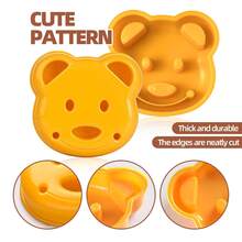 1/2Pcs Bear Shape Sandwich Cutter, Plastic Bread Toast Cutting Mold, DIY Food Cutter For Kids School Bento Box, Picnic, Family Breakfast, Snacks, Christmas Birthday Party Food Decoration - View 10