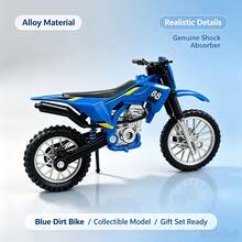 Model Sepeda Motor Off-Road Die-Cast Paduan Logam, Replika Sepeda Motor Off-Road dengan Peredam Kejut, Tersedia Berbagai Warna, Hiasan Pajangan Meja, Dekorasi Koleksi Hobi, Hadiah Liburan Tahun Baru - MultiWarna - View 12