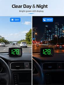 Digital Odometer MPH, Universal Golf Cart Head-Up Display Speedometer, LED Large Font Car Display Accessory, Plug And Play Compatible With Cars, Trucks, Motorcycles, SUVs And All Vehicle Models - A - View 9