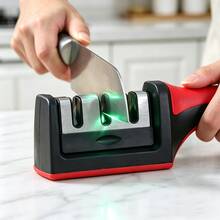 Kitchen Multi-Function Knife Sharpener, Handheld Fast Sharpening Stone, New Home Knife Sharpener, Multi-Function Knife Sharpener With Quick Edge Design, Dedicated Polishing Tool For Kitchen Knives, Paired With Traditional Sharpening - Multicolor - View 5