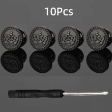 4/10Pcs Men's Sandal Buckles, Nail-Free Sandal Buttons With Screwdriver, Beach Shoes Slippers Fixed Metal Rivet Accessories, Detachable Adjustable Buckle - Multicolor - View 20
