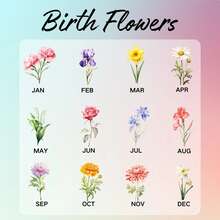 客製化隨身化妝鏡 伴娘禮物 生日花妝鏡 便攜口袋鏡 女士適用 伴娘感謝禮 新娘婚前派對禮 - 多色-月份花摺疊鏡 - 查看 5