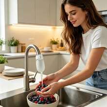4 Sets (20pcs Filter Cotton + 4pcs Straps) Individually Packaged Faucet Filter Cotton, Tap Water & Spring Water Rust & Impurity Filter, Universal Filter Cotton - Multicolor - View 3