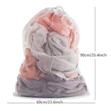 1pc Large Capacity Mesh Storage Bag, Sports Ball Storage Bag, Drawstring Shoulder Strap Design, Suitable For Team Sports, Volleyball, Basketball, Soccer, Swimming Equipment, Sports Accessories - Black - View 12