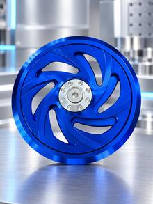 Motorcycle Engine Fan Cover CNC Aluminum Alloy Scooter Transmission Cover Spiral Design Side Cover Racing Style Motorcycle Accessories Modified Scooter Parts Colorful Decorative Engine Cover Universal Motorcycle Upgrade Parts - A - View 18