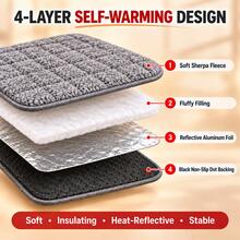 2026 Self-Warming Pet Mat, Suitable For Dogs And Cats, Soft Fleece Dog Bed And Cat Bed, Reflective Insulated Pet Mat, Non-Slip Bottom, No Electricity Required, Comfortable Winter Warm Sleep Mat, Suitable For Cages, Sofas And Floors - Grey - View 5