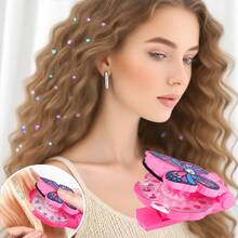 DIY Hair Accessories Gemstone & Rhinestone Set - Sparkling Hair Styling Tool. Perfect Christmas Gift For Women; Heat-Free Styling Method To Add Shine To Hair. Easy To Use, Suitable For Hair, Ideal For Parties Or Holiday Gifts. - Butterfly Set - View 2