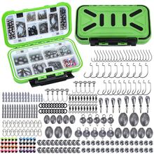 265Pcs Fishing Tackle Accessory Kit, Lure Hooks Sinkers Swivels Beads Box Set, Christmas Gift For Anglers - Multicolor - View 2