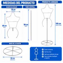 Silver Silhouette Wire Display With Woman Base - Silver - View 3