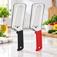 1-2pcs Stainless Steel Double Blade Vegetable Peeler, Wide Kitchen Slicer, Suitable For Cucumber, Carrot, Zucchini And Potato, Black/Red Handle, Handheld Vegetable Preparation Tool - Multicolor - View 14
