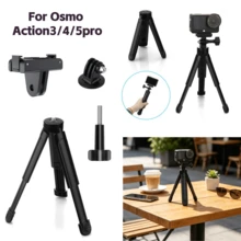 Mini Portable Camera Tripod Handheld Grip Desktop Selfie Stick Mount, With Magnetic Quick Release Base, Compatible With DJI Osmo Action 5 Pro 4 3 Action Camera Accessories - View 1