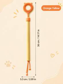 Retractable Cat Scratching Board Teaser Wand, 2-In-1 Interactive Cat Toy With Double-Sided Massage Ring And Adjustable Telescopic Handle, Indoor Cat Play Toy, Grooming Accessory, Cat Supplies, Pet Toy, Thanksgiving Christmas Gift - Multicolor - View 12